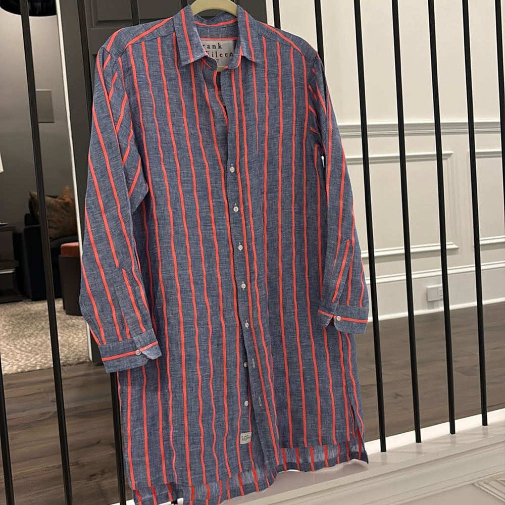 Neon Pink and Blue Hunter Shirt Dress